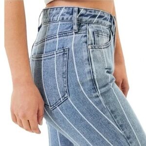 PacSun Striped Mom Jeans